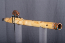 Yellow Cedar Burl Native American Flute, Minor, Mid B-4, #J7K (6)